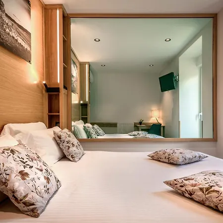 호텔 Logis Hotel Restaurant Les 2 Rives - Chambres Climatisees - A75, En Bordure De Riviere